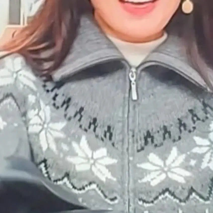 [BUNJANG] Nordic Zip-up Cardigan / 노르딕 집업가디건