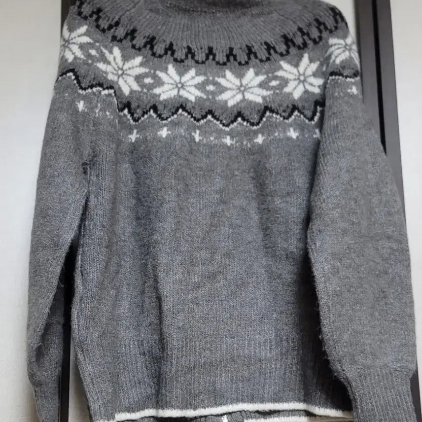 [BUNJANG] Nordic Zip-up Cardigan / 노르딕 집업가디건