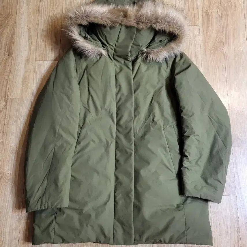 [BUNJANG] Uniqlo Hybrid Down Coat Olive Green S / 유니클로 하이브리드 다운코트 S 올리브