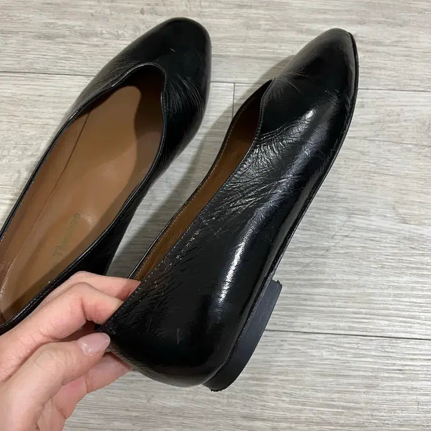 [BUNJANG] Anne Thomas Black Flat Shoes / Anne Thomas 블랙 플랫 슈즈