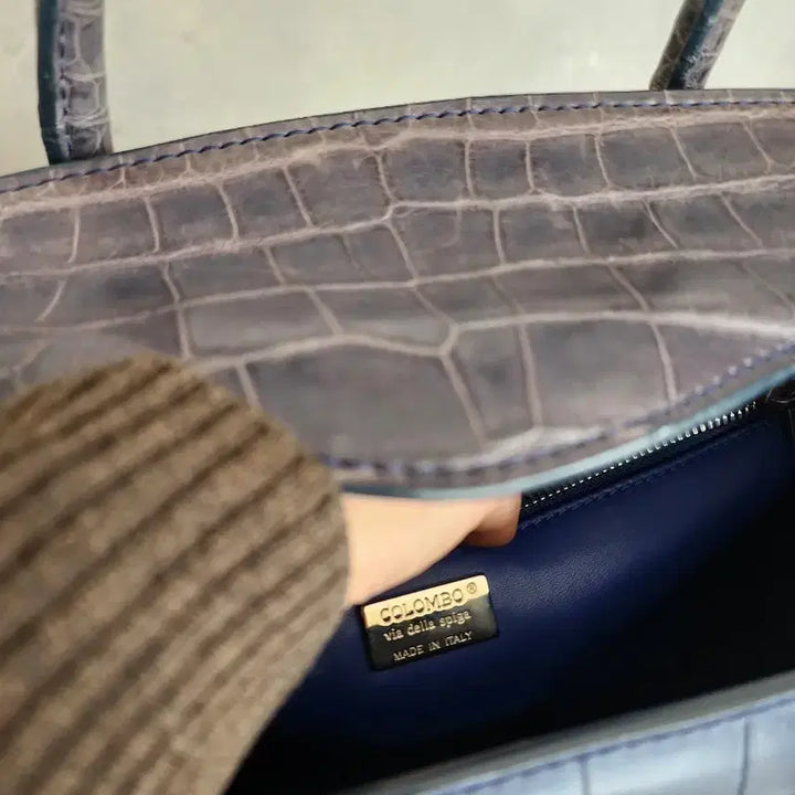 [BUNJANG] Colombo Odeon Crocodile Handbag / 정품 콜롬보 via della spiga 오데온 악어와니백