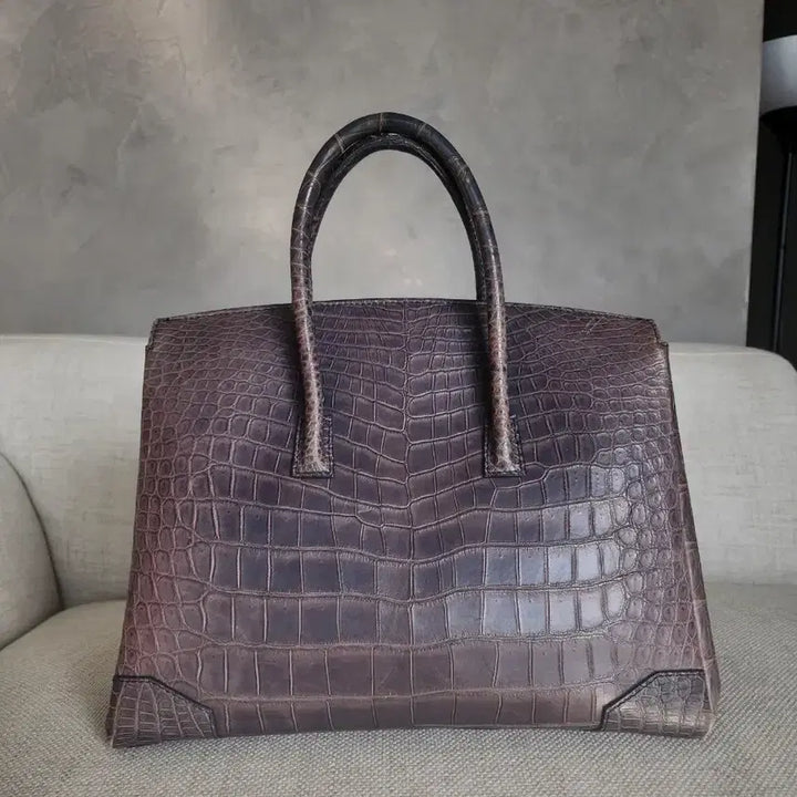 [BUNJANG] Colombo Odeon Crocodile Handbag / 정품 콜롬보 via della spiga 오데온 악어와니백