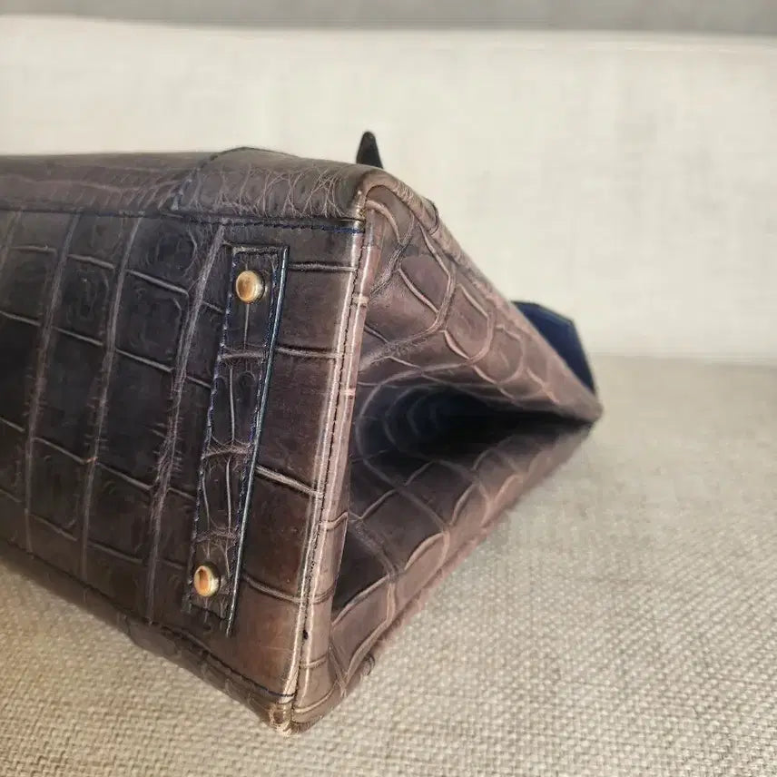 [BUNJANG] Colombo Odeon Crocodile Handbag / 정품 콜롬보 via della spiga 오데온 악어와니백