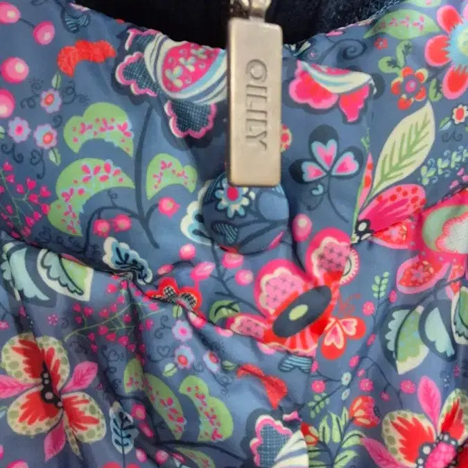 [BUNJANG] O'lily Floral Pattern Down Padded Jacket / 오일릴리  다운  패딩