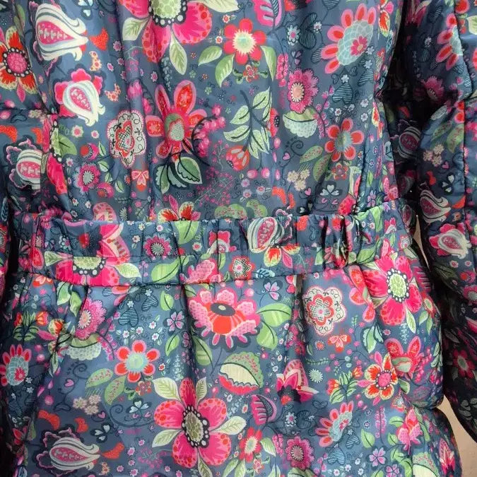 [BUNJANG] O'lily Floral Pattern Down Padded Jacket / 오일릴리  다운  패딩
