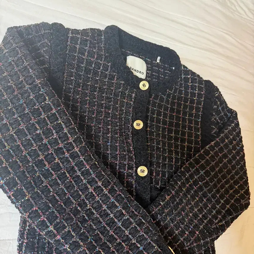 [BUNJANG] Sandro Tweed Crop Jacket / (택ㅇ) 산드로 트위드 크롭자켓 새상품