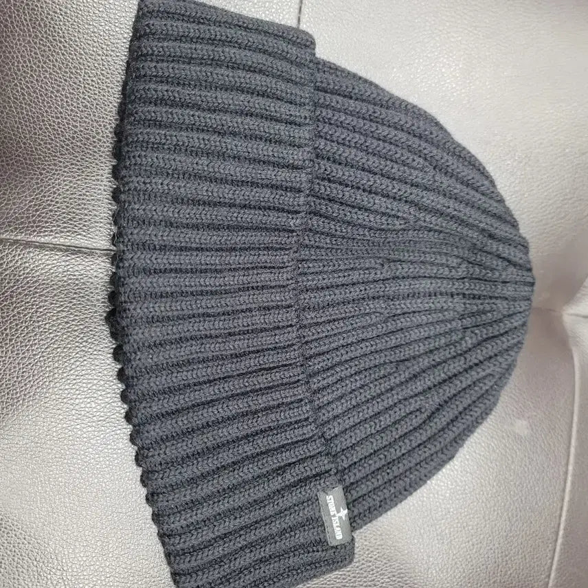 [BUNJANG] Stone Island Wool Beanie / 스톤아일랜드 블랙 울 비니