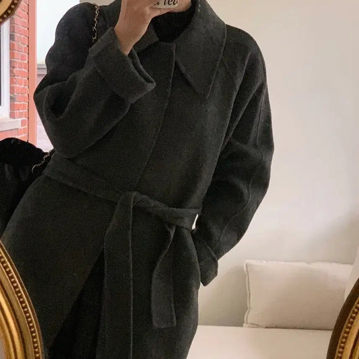 [BUNJANG] Fyeongdding Charcoal Handmade Coat / 프영띵 포스터 핸드메이드 코트(챠콜)