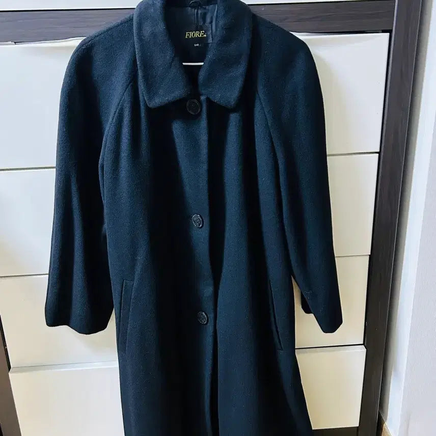 [BUNJANG] Black Cashmere Coat / 블랙 캐시미어100% 코트