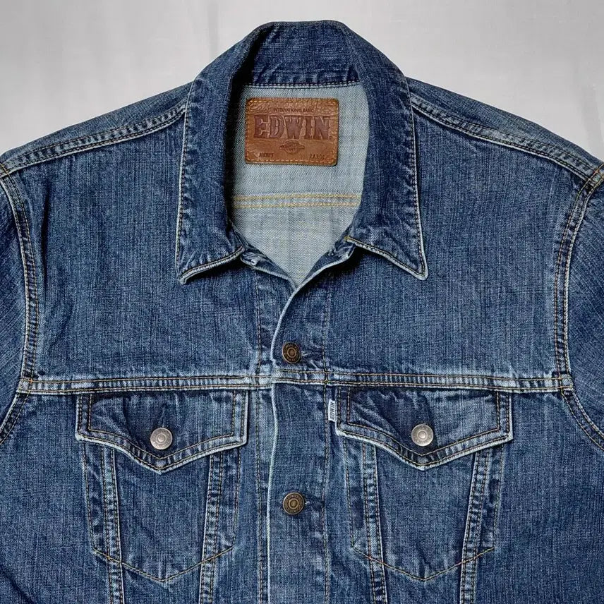 [BUNJANG] EDWIN International Basic Denim Jacket / 할인!! [L] 에드윈(EDWIN) 인터내셔널 베이직 데님 자켓 - 중청