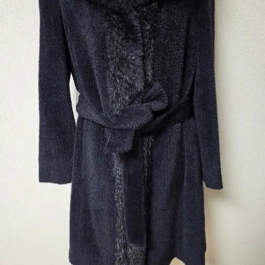 [BUNJANG] Su:real Alpaca Muskrat Fur Belt Coat / 수리알파카 68% 머스카렛 퍼 벨트 코트 / 100만원대 고급라인