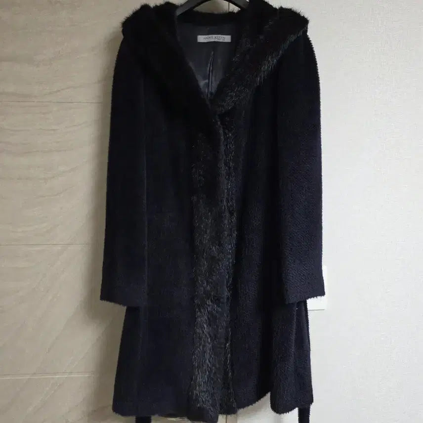 [BUNJANG] Su:real Alpaca Muskrat Fur Belt Coat / 수리알파카 68% 머스카렛 퍼 벨트 코트 / 100만원대 고급라인