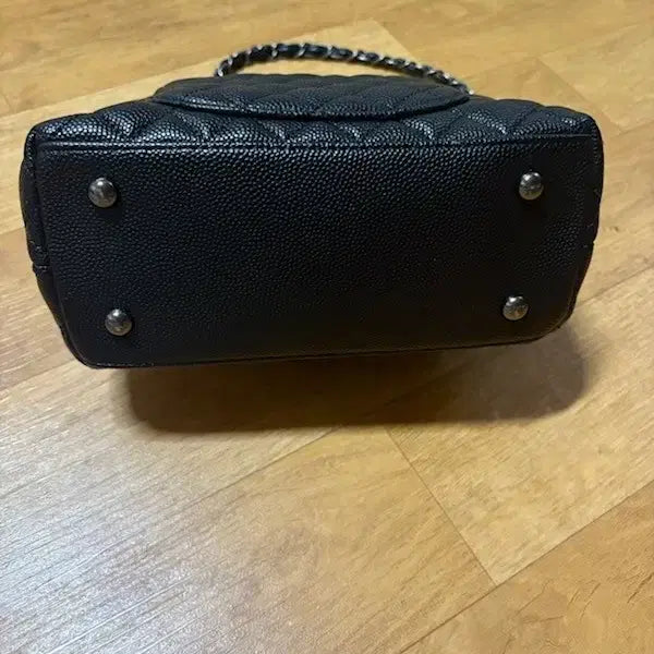 [BUNJANG] Black Quilted Chain Tote/Shoulder Bag / 퀼팅 체인 블랙 토트백 겸 숄더백