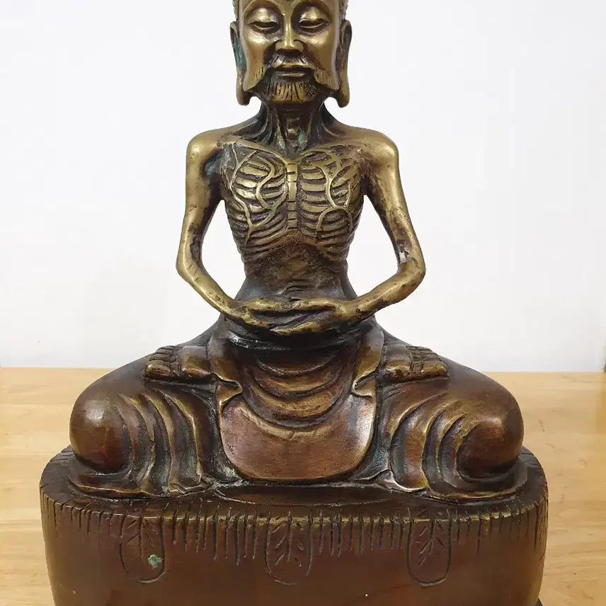 [BUNJANG] Antique Bronze Buddhist Statue / 불상 ( 고행 부처상 )