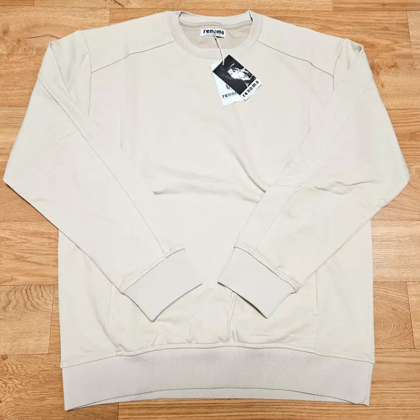[BUNJANG] Renoma Side Pocket Sweatshirt Beige 105 / 레노마 사이드 포켓 맨투맨 베이지 105