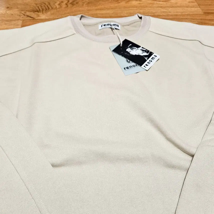 [BUNJANG] Renoma Side Pocket Sweatshirt Beige 105 / 레노마 사이드 포켓 맨투맨 베이지 105