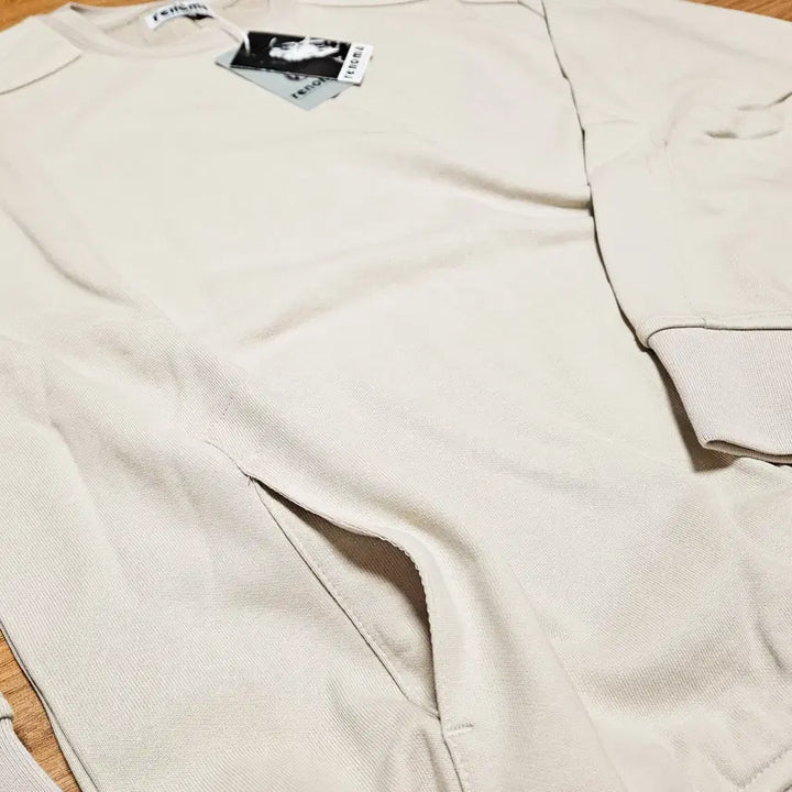[BUNJANG] Renoma Side Pocket Sweatshirt Beige 105 / 레노마 사이드 포켓 맨투맨 베이지 105