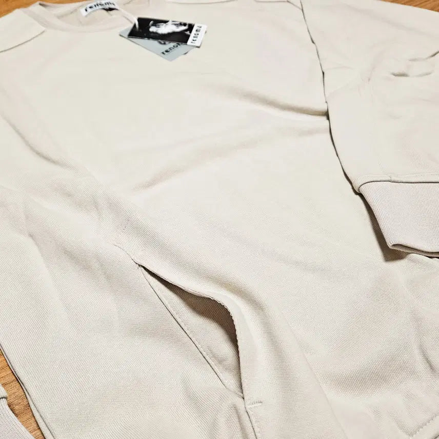 [BUNJANG] Renoma Side Pocket Sweatshirt Beige 105 / 레노마 사이드 포켓 맨투맨 베이지 105