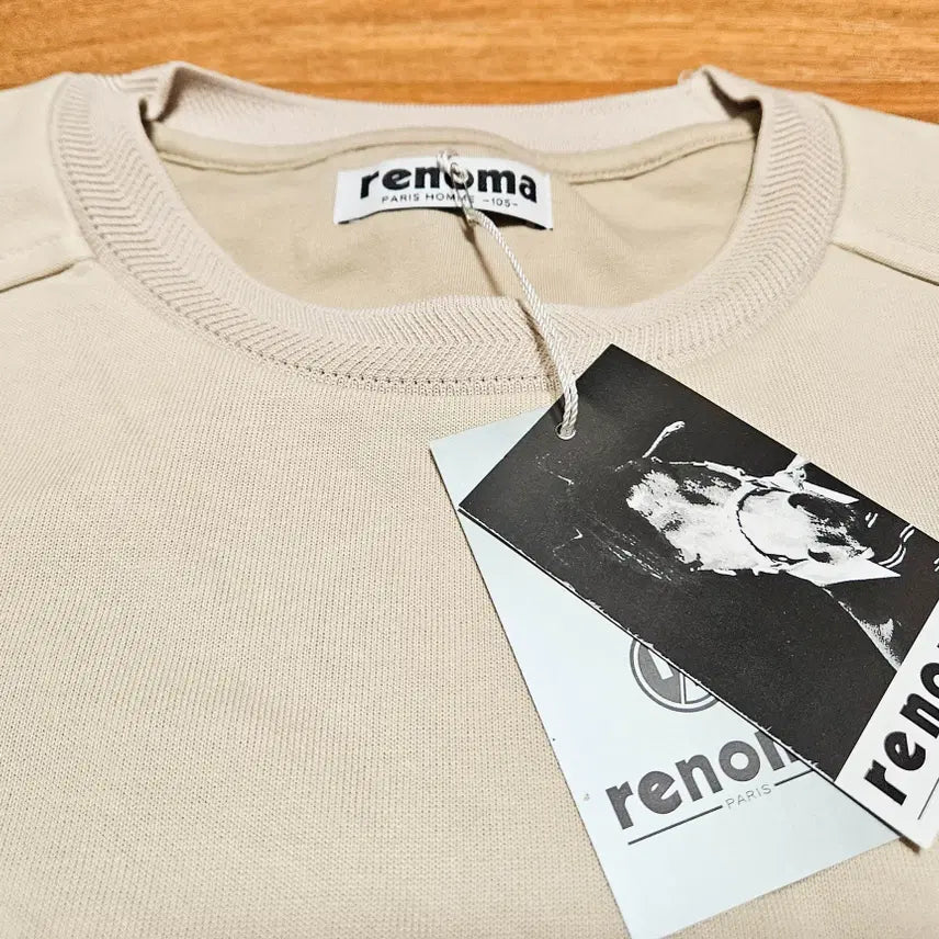 [BUNJANG] Renoma Side Pocket Sweatshirt Beige 105 / 레노마 사이드 포켓 맨투맨 베이지 105