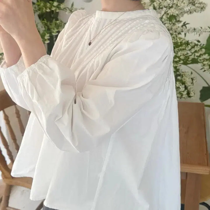 [BUNJANG] Basic Pintuck Blouse / 베이직 핀턱 블라우스