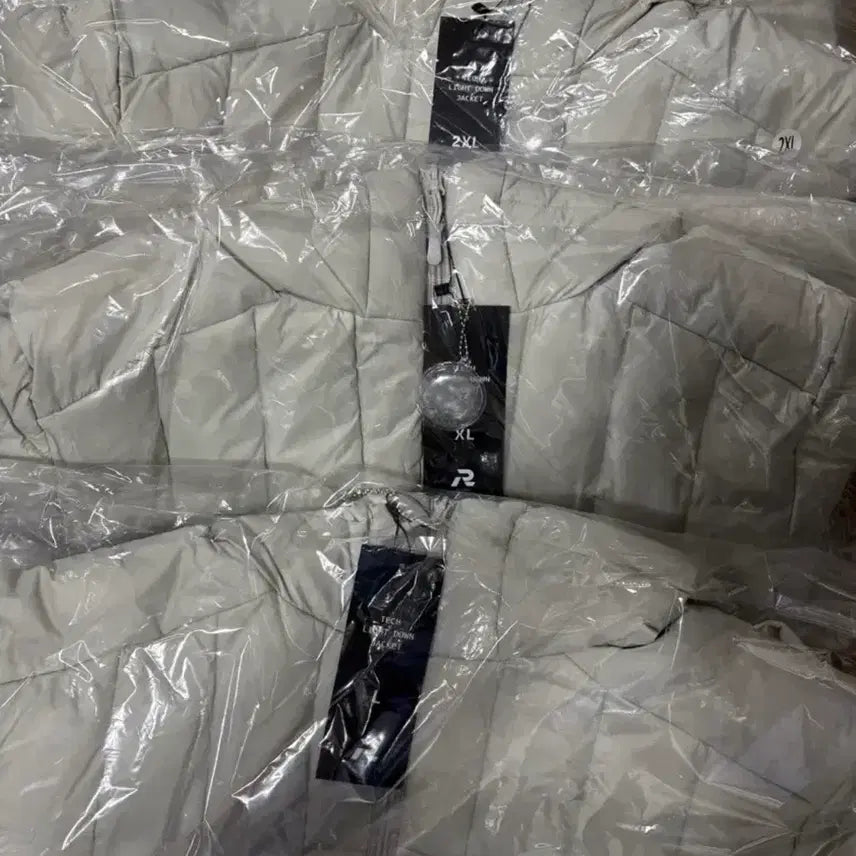 [BUNJANG] Light Gray Duck Down Lightweight Padded Jacket / 경량 패딩 오리털 라이트그레이 M,L,2XL사이즈 판매합니다.[새상품]