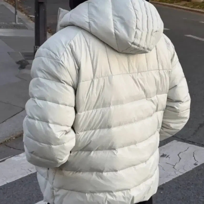 [BUNJANG] Light Gray Duck Down Lightweight Padded Jacket / 경량 패딩 오리털 라이트그레이 M,L,2XL사이즈 판매합니다.[새상품]