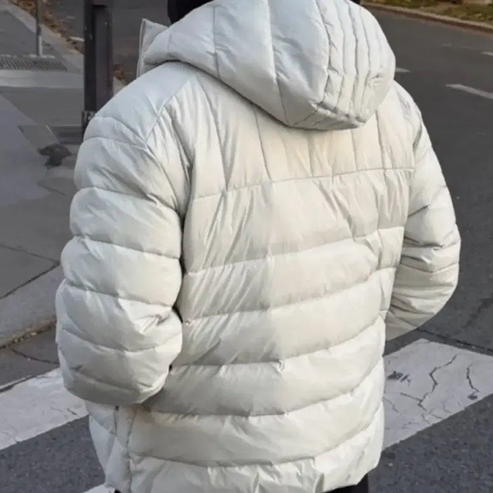 [BUNJANG] Light Gray Duck Down Lightweight Padded Jacket / 경량 패딩 오리털 라이트그레이 M,L,2XL사이즈 판매합니다.[새상품]