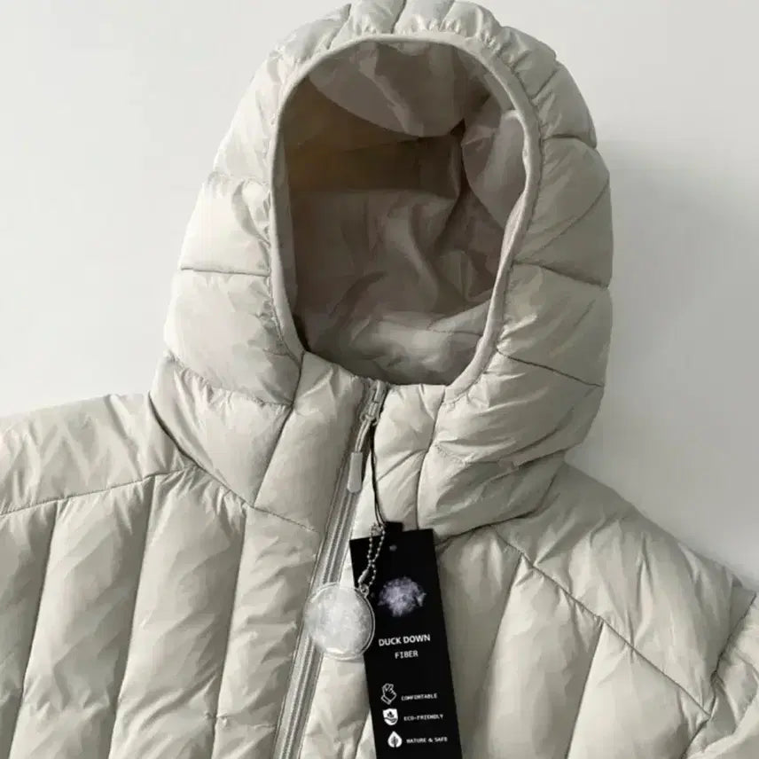 [BUNJANG] Light Gray Duck Down Lightweight Padded Jacket / 경량 패딩 오리털 라이트그레이 M,L,2XL사이즈 판매합니다.[새상품]