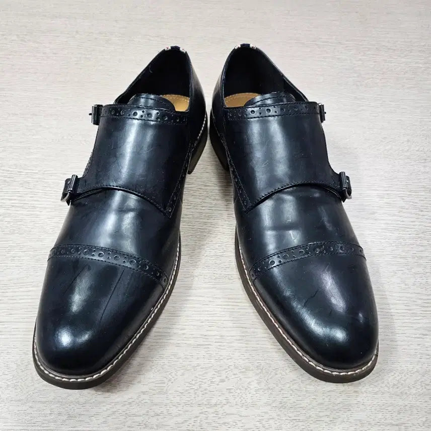 [BUNJANG] Firetrap Double Monk Strap Shoes - Black 285mm / 파이어트랩 블랙 더블몽크 스트랩 구두 285mm ㅡ 0123