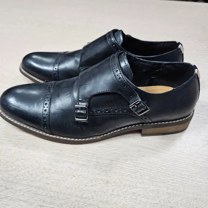 [BUNJANG] Firetrap Double Monk Strap Shoes - Black 285mm / 파이어트랩 블랙 더블몽크 스트랩 구두 285mm ㅡ 0123
