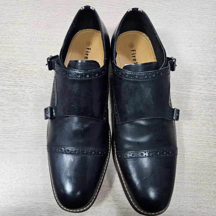 [BUNJANG] Firetrap Double Monk Strap Shoes - Black 285mm / 파이어트랩 블랙 더블몽크 스트랩 구두 285mm ㅡ 0123