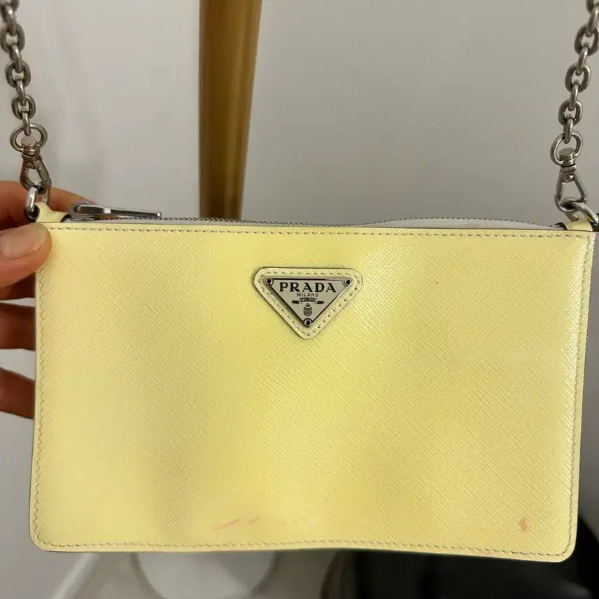 [BUNJANG] Prada Mini Crossbody Bag / 정품 프라다 미니백 크로스백 가방 가로20 변색 이염