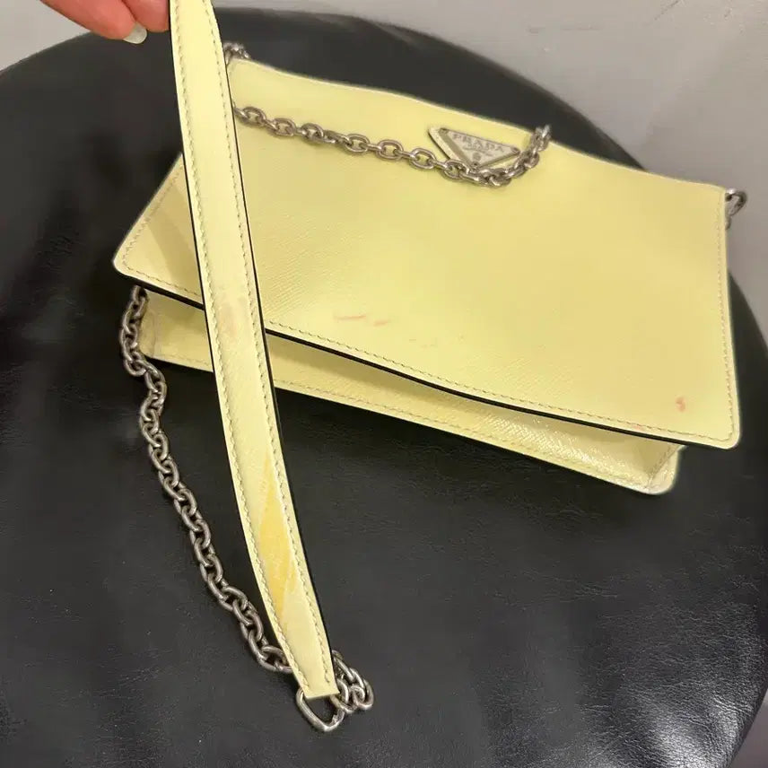 [BUNJANG] Prada Mini Crossbody Bag / 정품 프라다 미니백 크로스백 가방 가로20 변색 이염