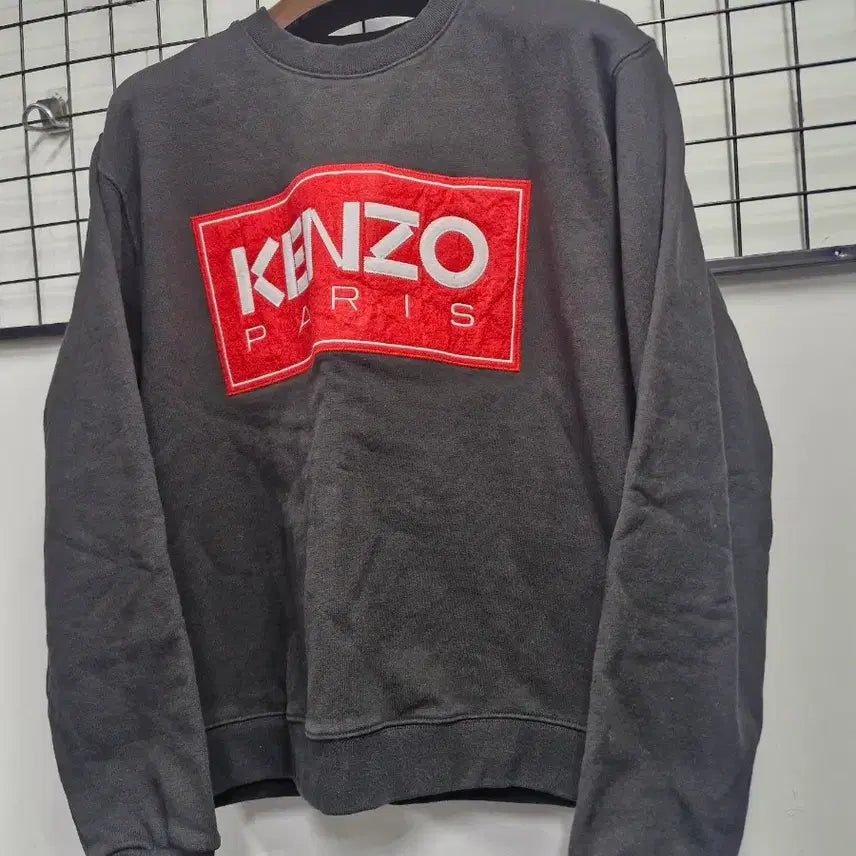 [BUNJANG] Kenzo Paris Black Sweatshirt / 95M 겐조 PARIS 블랙 맨투맨.