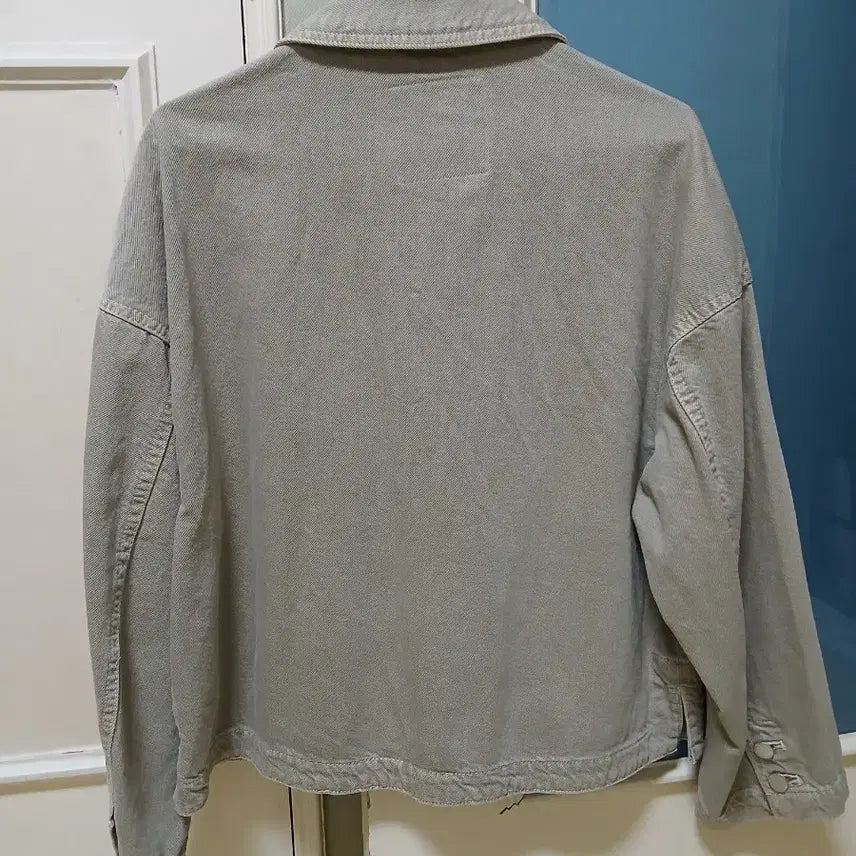 [BUNJANG] ZARA Khaki Denim Jacket / 자라 카키색 데님 자켓(새상품, 66,77)