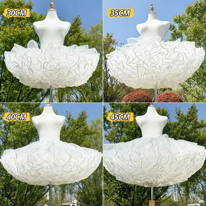 [BUNJANG] Lolita Soft Petticoat Tutu Skirt / 로리타 푹신한 무본살코기 스커트 서포터 치마자락 튜튜스커트(2컬러)