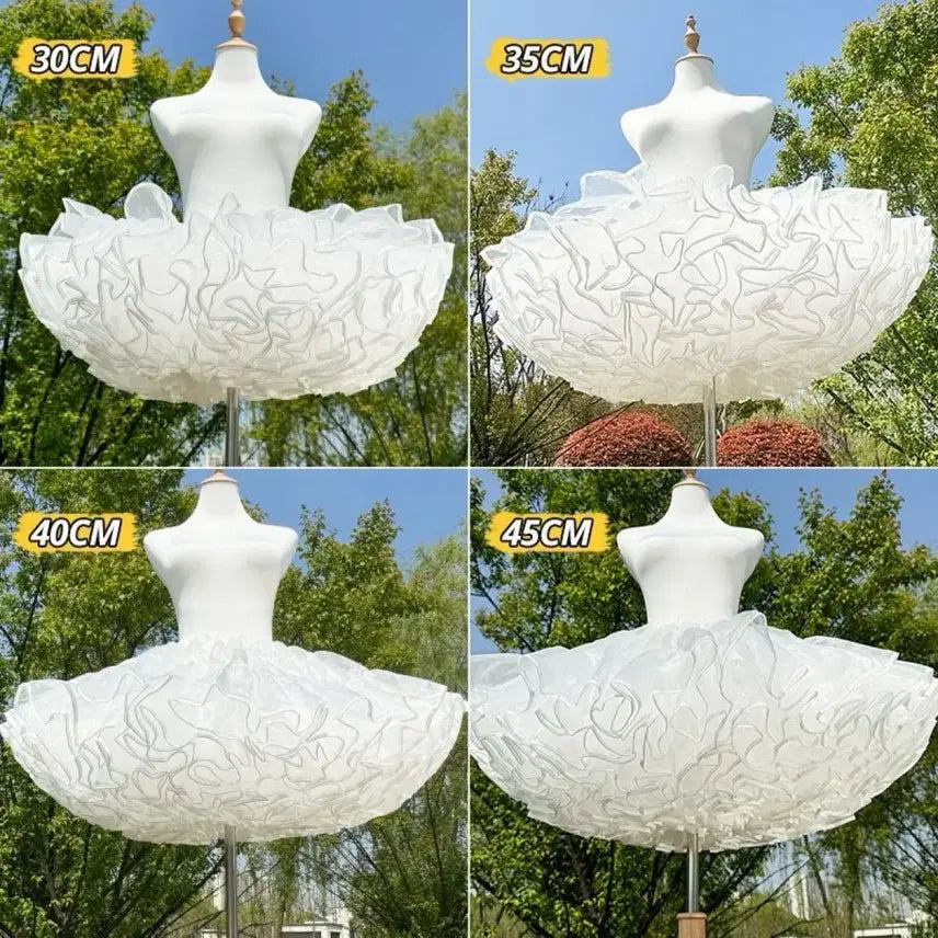 [BUNJANG] Lolita Soft Petticoat Tutu Skirt / 로리타 푹신한 무본살코기 스커트 서포터 치마자락 튜튜스커트(2컬러)