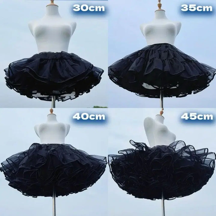 [BUNJANG] Lolita Soft Petticoat Tutu Skirt / 로리타 푹신한 무본살코기 스커트 서포터 치마자락 튜튜스커트(2컬러)