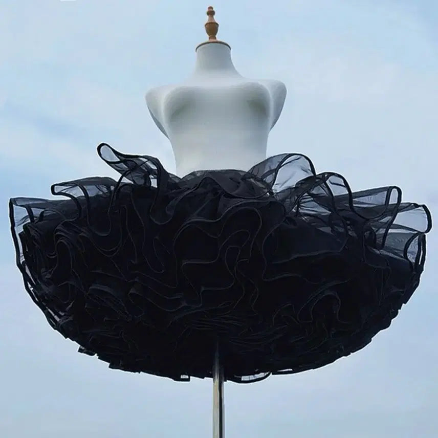 [BUNJANG] Lolita Soft Petticoat Tutu Skirt / 로리타 푹신한 무본살코기 스커트 서포터 치마자락 튜튜스커트(2컬러)