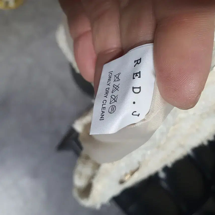 [BUNJANG] RED.J Tweed Jacket Ivory 55 / RED.J 트위드 자켓 아이보리 55사이즈  택배비포함가