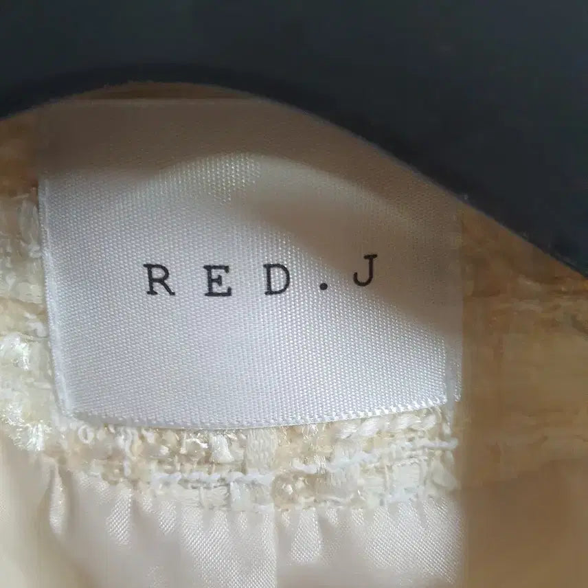 [BUNJANG] RED.J Tweed Jacket Ivory 55 / RED.J 트위드 자켓 아이보리 55사이즈  택배비포함가