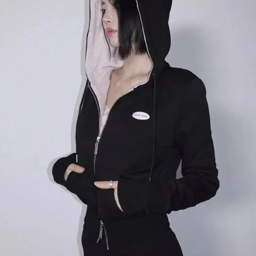 [BUNJANG] Fade Jade Waffle Hoodie Black / 페일제이드 와플 후드집업 블랙