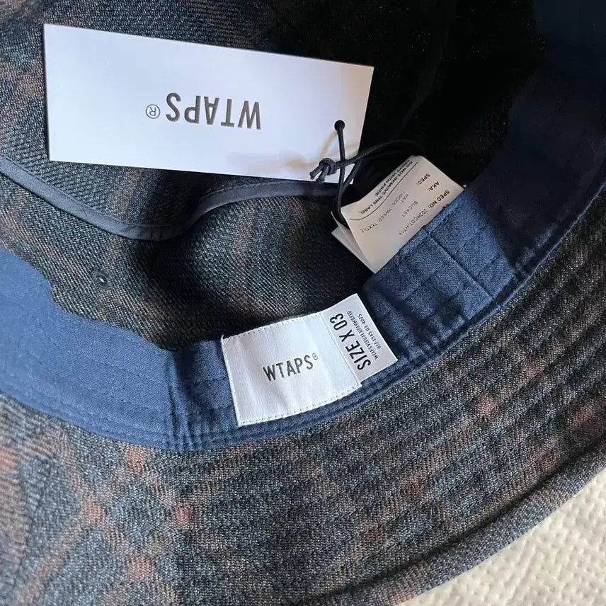 [BUNJANG] WTAPS Wool Tweed Check Bucket Hat / (미사용 신품) 더블탭스 WTAPS 20aw  울 트위드 체크 버킷햇