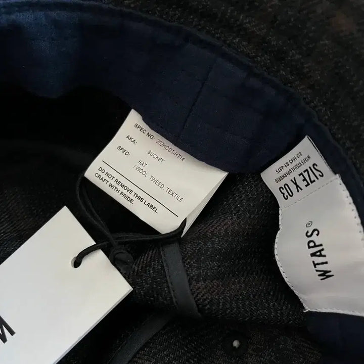 [BUNJANG] WTAPS Wool Tweed Check Bucket Hat / (미사용 신품) 더블탭스 WTAPS 20aw  울 트위드 체크 버킷햇