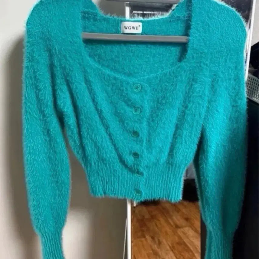 [BUNJANG] Angora Crop Cardigan / 앙고라 크롭 가디건 프리사이즈