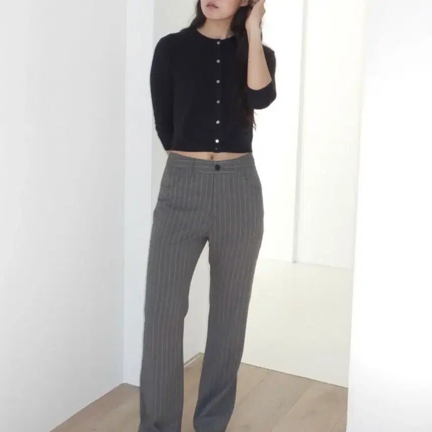 [BUNJANG] Ponytail 90s Pinstripe Slacks / ponytail 포니테일 90s 핀스트라이프 슬랙스
