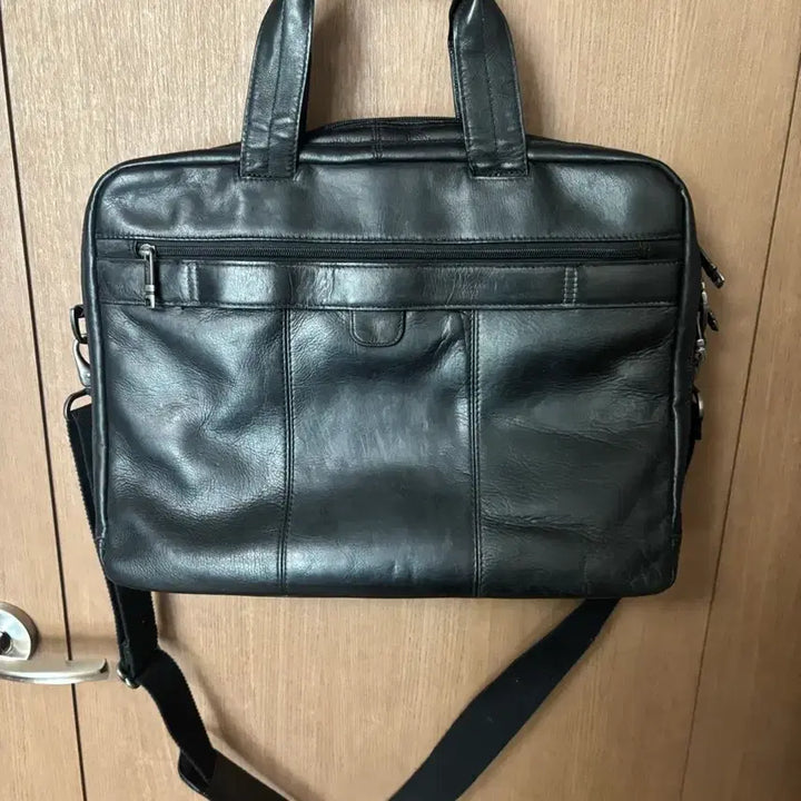 [BUNJANG] Samsonite Leather Briefcase / SAMSONITE 샘소나이트 통가죽 레더 브리프케이스 서류가방