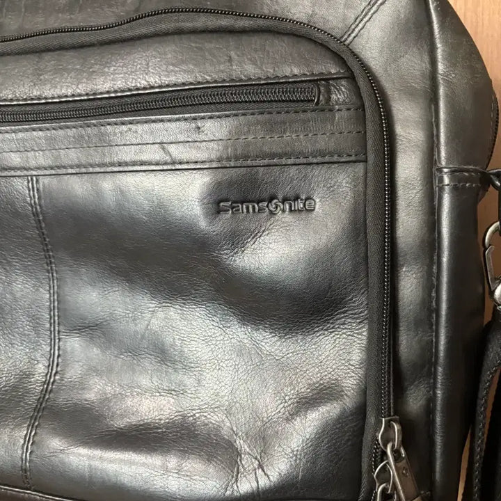 [BUNJANG] Samsonite Leather Briefcase / SAMSONITE 샘소나이트 통가죽 레더 브리프케이스 서류가방