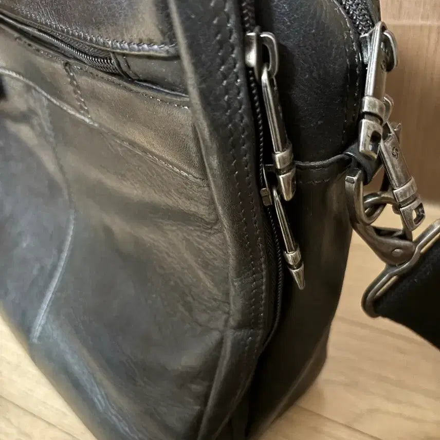 [BUNJANG] Samsonite Leather Briefcase / SAMSONITE 샘소나이트 통가죽 레더 브리프케이스 서류가방