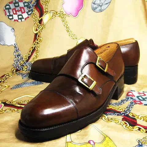 [BUNJANG] J.M. Weston Double Monk Strap Leather Shoes / 프랑스명품 제이엠 웨스통 카프 더블 몽크 스트렙 245